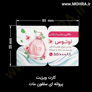 کارت ویزیت پروانه سلفون مات یک روش سنتی در کسب و کار می باشد که افراد در کارت ویزیت شان مشخصات ، اطلاعات تماس و سایر اطلاعات را درون آن قرار می دهند و به مشتریان خود ارائه می دهند . در عصر تکنولوژی ودیجیتال استفاده از کارت ویزیت برای جذب مشتری رشد داشته و افراد بسیار از این شیوه برای تبلیغات خود استفاده می کنند و در کشورهایی همچون چین و ژاپن تبادل کارت ویزیت بسیار رواج دارد و در کشور ژاپی افرادی که دارای کارت ویزیت هستند بسیار مورد احترام قرار می گیرند.